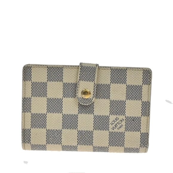 LOUIS VUITTON Portefeuille Viennois Wallet Danier Azur White N61676 65EF672 - Picture 1 of 12